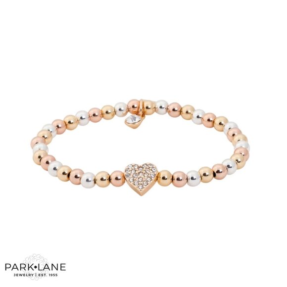 PARK LANE  Jewelry LOVEY Bracelet,  Tri-color Heart - Picture 1 of 6
